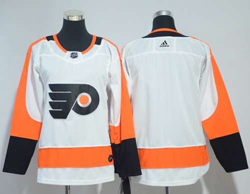 Adidas Flyers Blank White Road Authentic Stitched Youth NHL Jersey - Click Image to Close